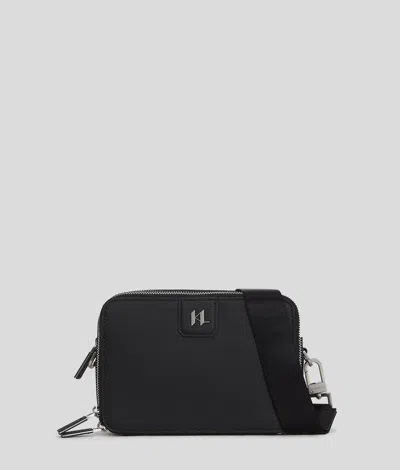 Karl Lagerfeld K/monogram Camera Bag In Black