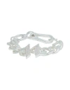 Karl Lagerfeld K/monogram Chain Pave Bracelet Woman Bracelet Silver Size - Zamak, Brass, Glass In Silver