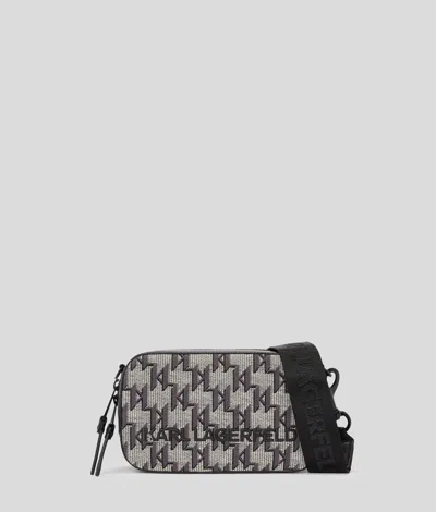 Karl Lagerfeld K/monogram Jacquard Camera Bag In Multi