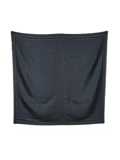 Karl Lagerfeld K/monogram Jacquard Scarf In Blue