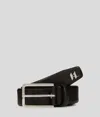 Karl Lagerfeld K/monogram Leather Belt