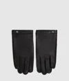 Karl Lagerfeld K/monogram Leather Gloves In Black