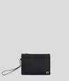 Karl Lagerfeld K/monogram Leather Pouch
