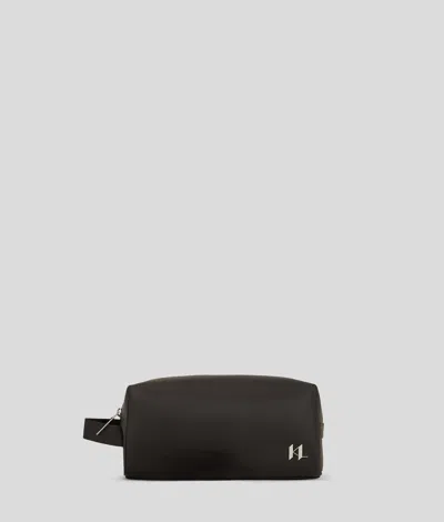 Karl Lagerfeld K/monogram Leather Wash Bag