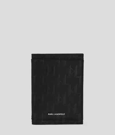 Karl Lagerfeld K/monogram Passport Holder
