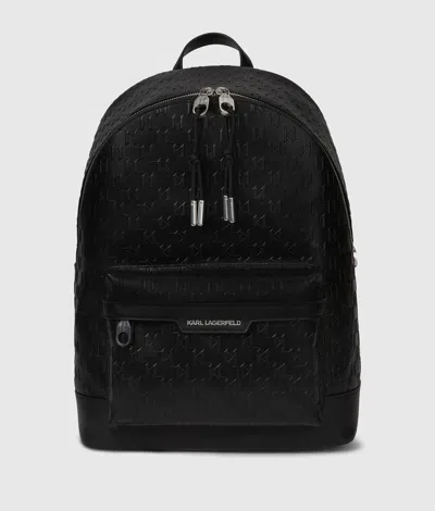 Karl Lagerfeld K/monogram Perforated Backpack
