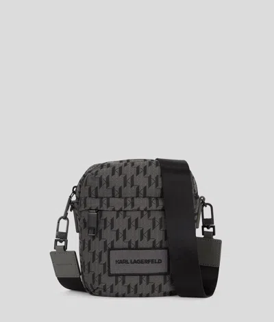 Karl Lagerfeld K/monogram Ripstop Crossbody Bag In Multi