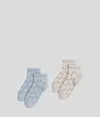 Karl Lagerfeld K/monogram Short Socks – 2-pack In Multi