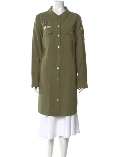 Pre-owned Karl Lagerfeld Knee-length Dress In Green