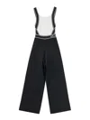 Karl Lagerfeld Knit Logo Jumpsuit In Black