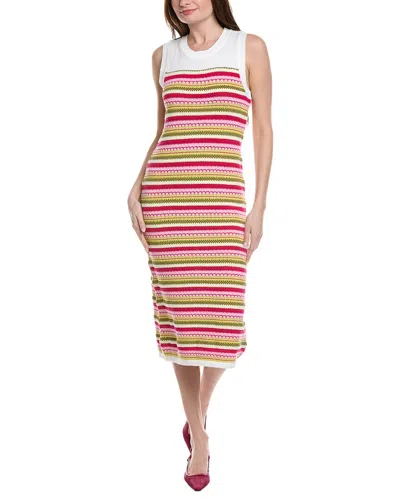 Karl Lagerfeld Knit Midi Dress In Multi