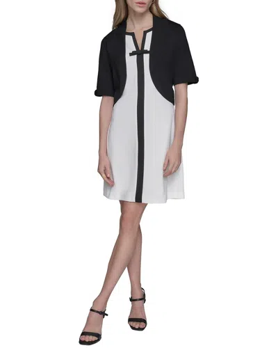 Karl Lagerfeld Knit Shrug In Black