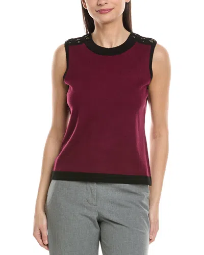 Karl Lagerfeld Knit Top In Purple