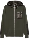 Karl Lagerfeld Knitted Hoodie In Green