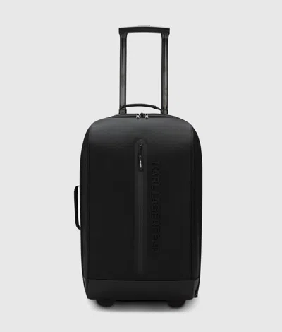 Karl Lagerfeld K/nomad Soft Trolley Case In Black