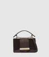 Karl Lagerfeld K/nova Small Suede Crossbody Bag In Brown