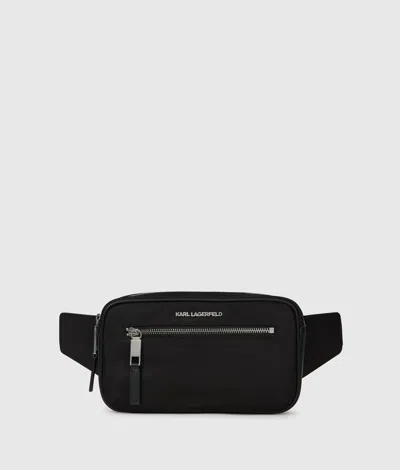 Karl Lagerfeld K/nylon Buckle Belt Bag