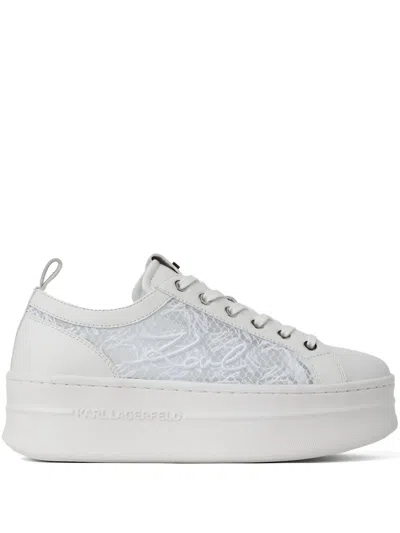 Karl Lagerfeld Kobo Autograph Sneakers In White
