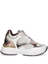 Karl Lagerfeld Komet Wedge Lace Sneakers In Weiss