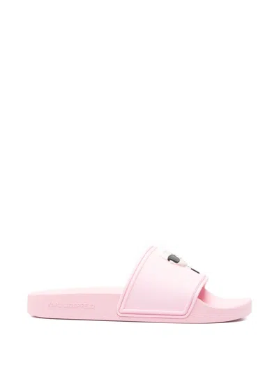 Karl Lagerfeld Kondo Ii Ikon Slides In Pink