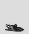 Karl Lagerfeld Konnie Double Strap Flats