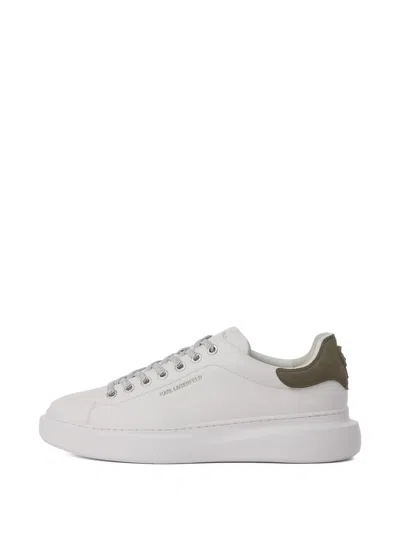 Karl Lagerfeld Kore Ikon Relief Sneakers In White