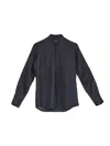 Karl Lagerfeld Koreana Lino Shirt In Black