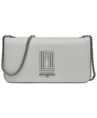 Karl Lagerfeld Kosette Mini Shoulder Bag In Gray