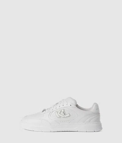 Karl Lagerfeld Kourtney Monogram Sneakers In White