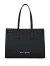 Karl Lagerfeld Woman Handbag Black Size - Cow Leather In Schwarz