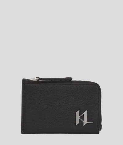 Karl Lagerfeld K/plak Cardholder In Black