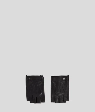 Karl Lagerfeld K/plak Fingerless Gloves