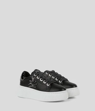 Karl Lagerfeld Kreeper Autograph Sneakers In Black