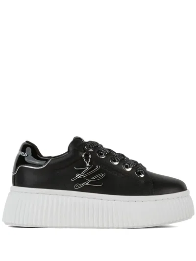 Karl Lagerfeld Kreeper Autograph Trainers In Black