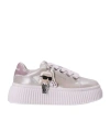 Karl Lagerfeld Round Toe Lace In White