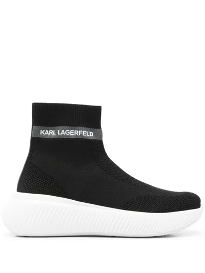 Karl Lagerfeld Kreeper Run Sneakers In Black