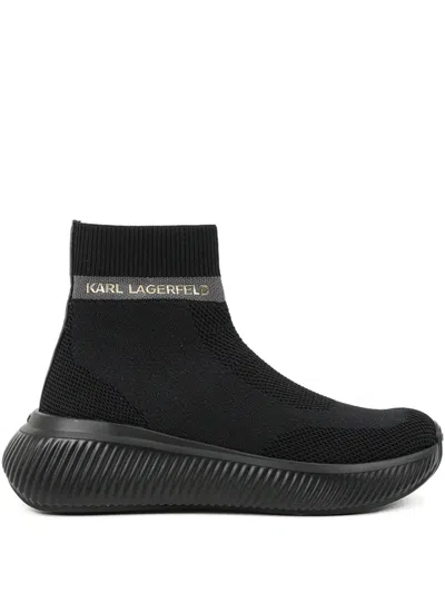 Karl Lagerfeld Kreeper Run Sneakers In Black