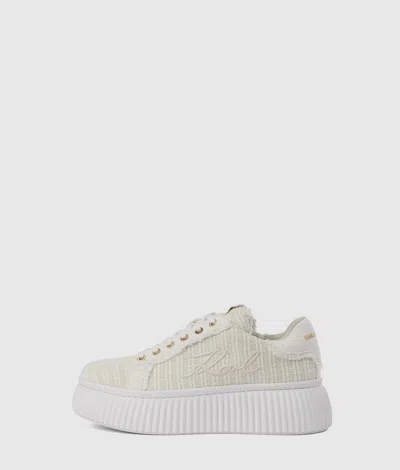 Karl Lagerfeld Kreeper Seamstress Sneakers In White