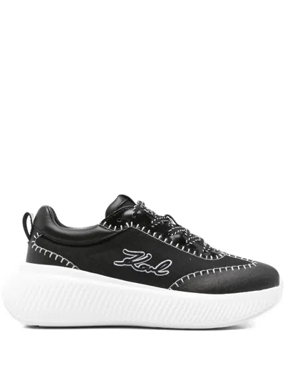 Karl Lagerfeld Kreeper Signia Sneakers In Black