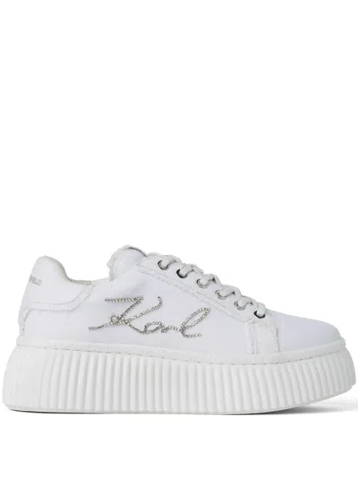 Karl Lagerfeld Kreeper Sneakers In ホワイト