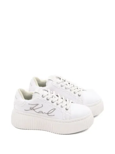 Karl Lagerfeld Kreeper Sneakers In White