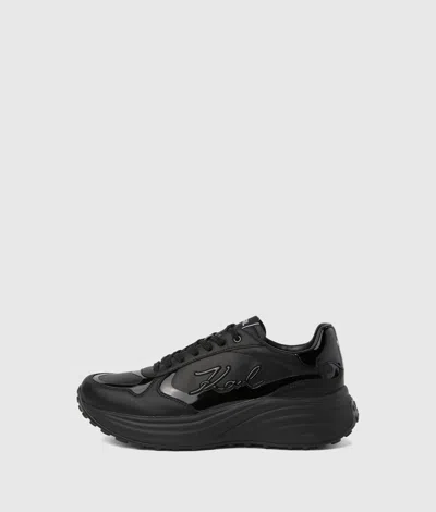 Karl Lagerfeld Krista Signia Sneakers In Noir Mono