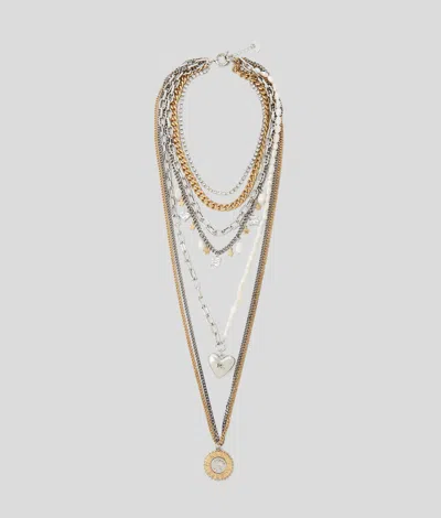 Karl Lagerfeld K/rock Multi-chain Necklace