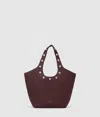 Karl Lagerfeld K/rocky Marais Medium Tote Bag In Burgundy