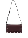 Karl Lagerfeld K/rocky Marais Studded Shoulder Bag In Burgundy