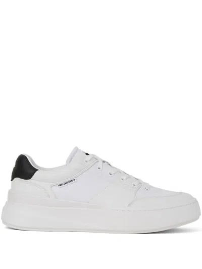 Karl Lagerfeld Kronos Apron Sneakers In White