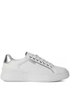 Karl Lagerfeld Lace-up Low-top Sneakers In White