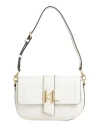 Karl Lagerfeld K/saddle Shoulderbag Woman Shoulder Bag Off White Size - Bovine Leather In Off White