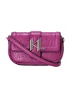 Karl Lagerfeld K/saddle Crossbody Bag In Pink