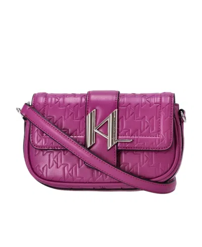 Karl Lagerfeld K/saddle Crossbody Bag In Pink